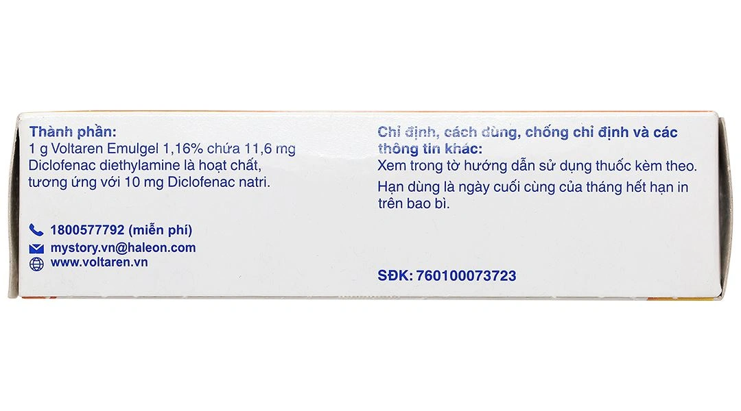 Gel bôi Voltaren Emulgel 1% giảm đau, kháng viêm xương khớp tuýp 20g - 6