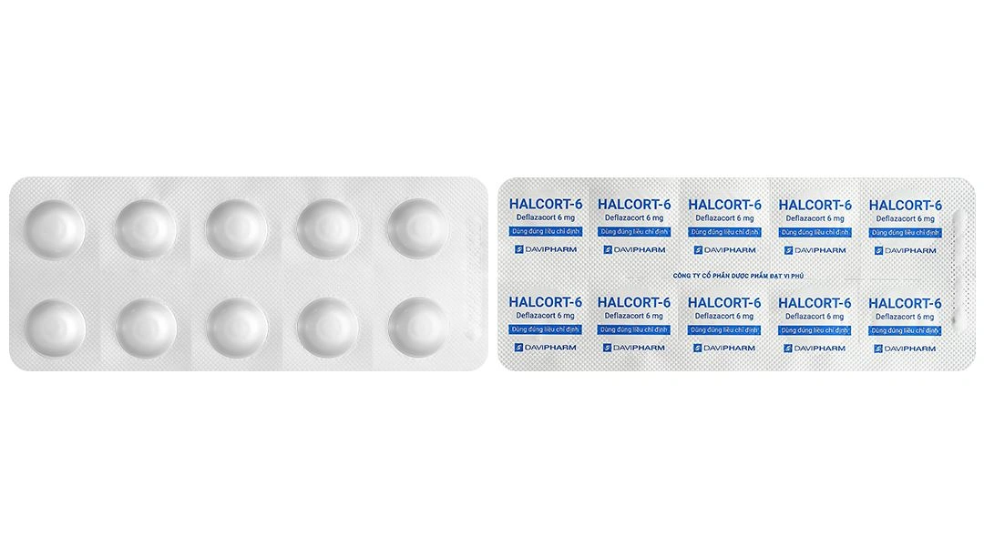 Halcort-6 thuốc kháng viêm, trị viêm khớp dạng thấp (3 vỉ x 10 viên) - 6