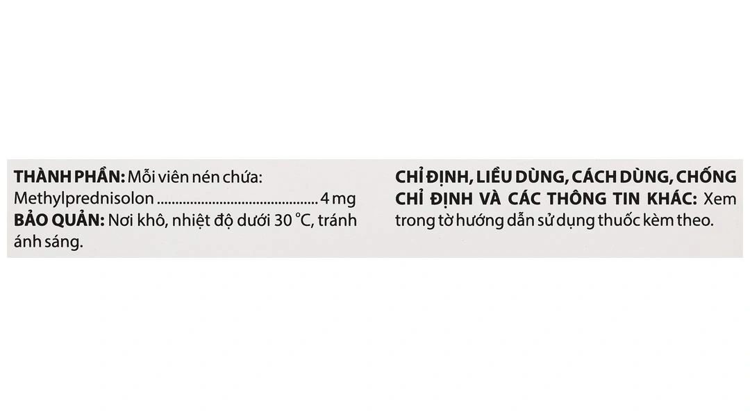 Domenol 4mg kháng viêm, điều trị viêm khớp dạng thấp, lupus ban đỏ (3 vỉ x 10 viên) - 6