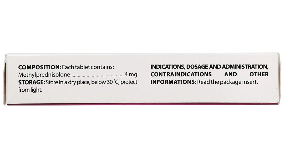 Domenol 4mg kháng viêm, điều trị viêm khớp dạng thấp, lupus ban đỏ (3 vỉ x 10 viên) - 4
