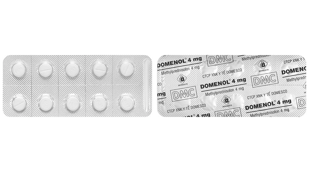 Domenol 4mg kháng viêm, điều trị viêm khớp dạng thấp, lupus ban đỏ (3 vỉ x 10 viên) - 5