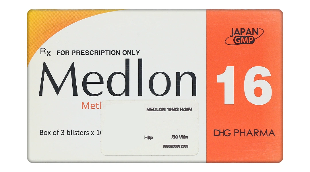 Medlon 16 điều trị rối loạn nội tiết, rối loạn thấp khớp (3 vỉ x 10 viên) - 1