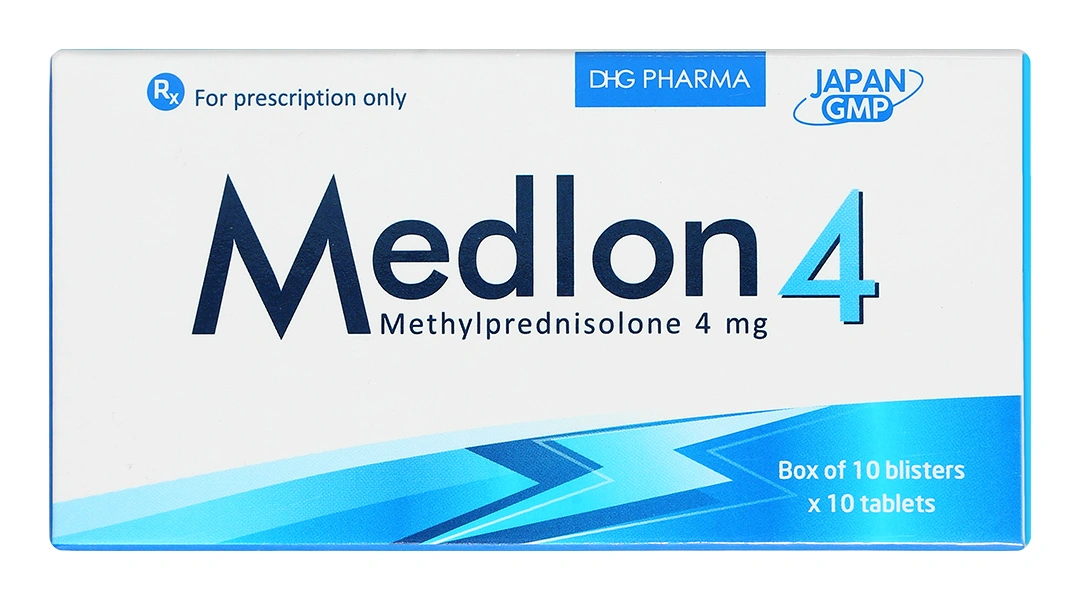 Medlon 4 chống viêm và giảm miễn dịch (10 vỉ x 10 viên) - 1