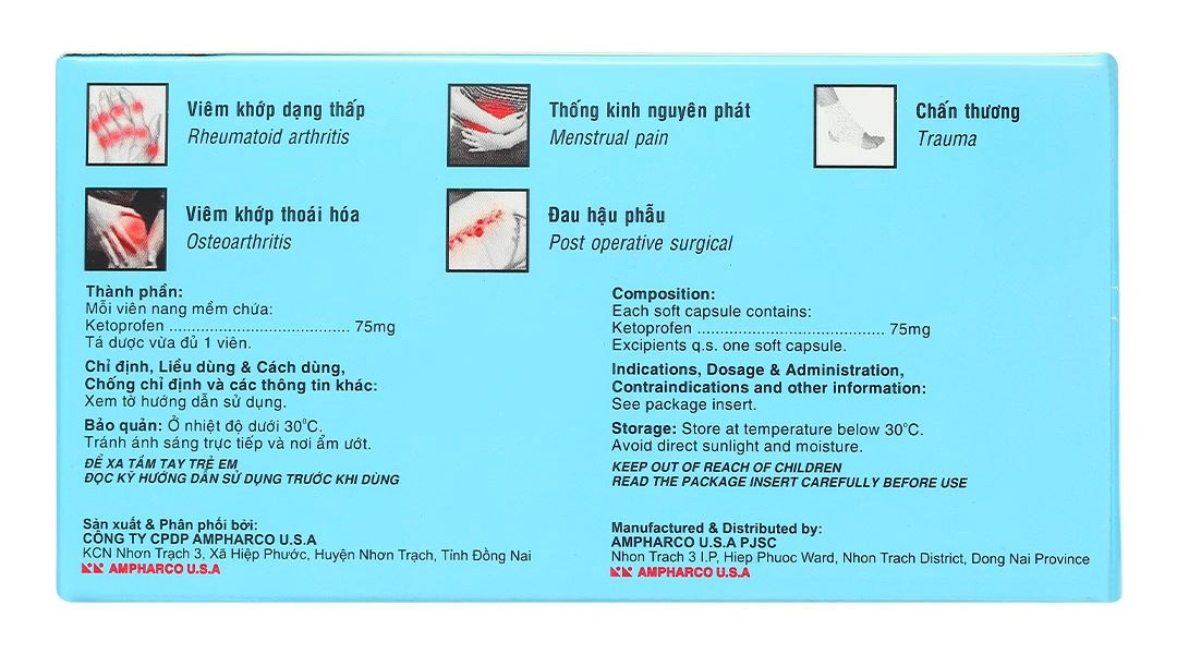 Nidal Fort 75mg giảm đau, kháng viêm xương khớp (3 vỉ x 10 viên) - 1