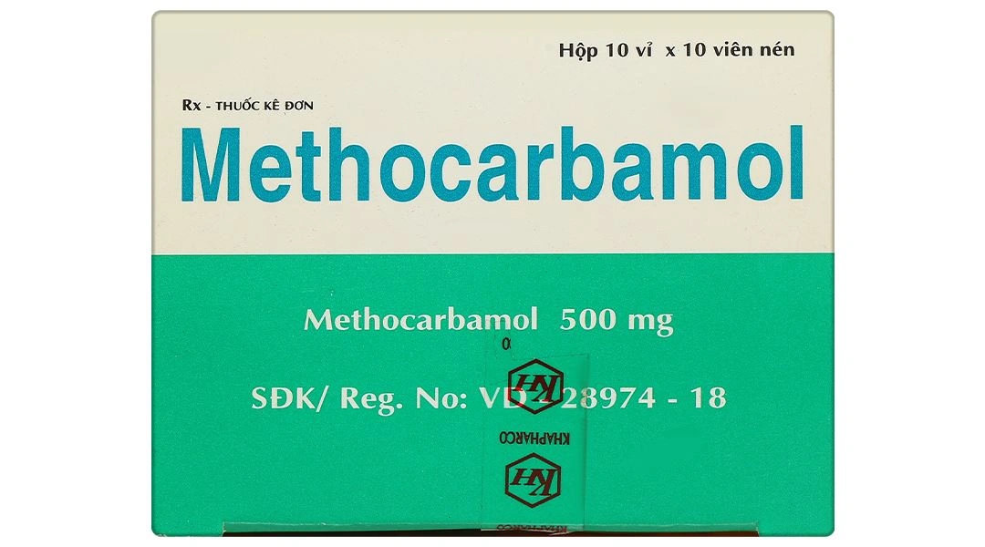 Methocarbamol 500mg trị ngắn hạn các cơn đau do chấn thương (10 vỉ x 10 viên) - 4
