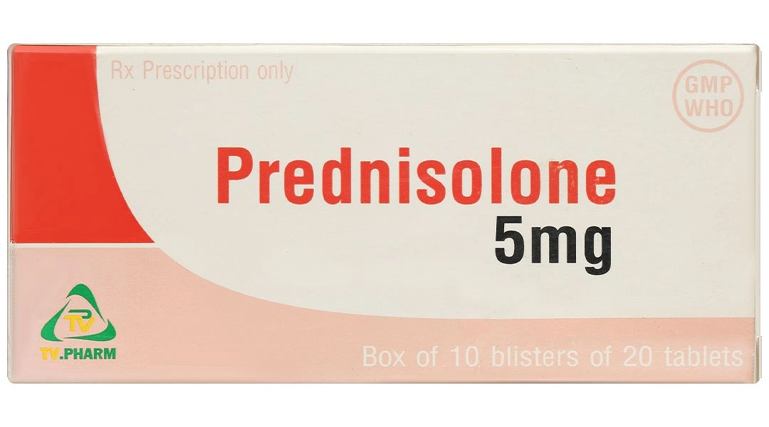 Prednisolone 5mg TV.Pharm chống viêm và ức chế miễn dịch (10 vỉ x 20 viên) - 2