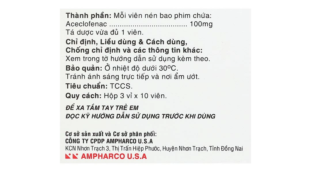Neo-Nidal 100mg giảm đau, kháng viêm xương khớp (3 vỉ x 10 viên) - 4