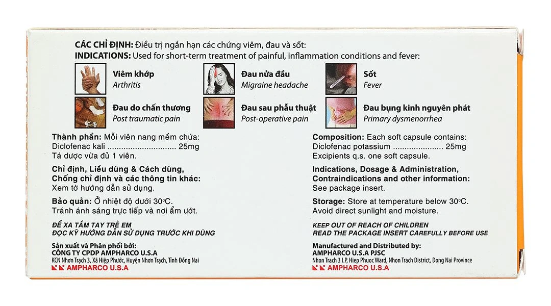 Sosdol 25mg giảm đau, kháng viêm xương khớp (3 vỉ x 10 viên) - 1