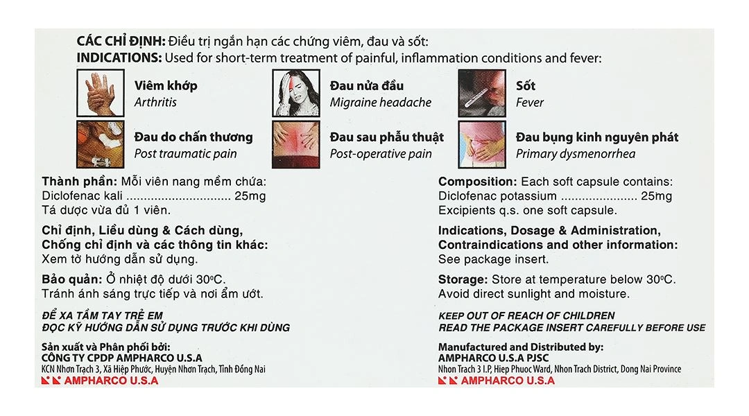 Sosdol 25mg giảm đau, kháng viêm xương khớp (3 vỉ x 10 viên) - 4