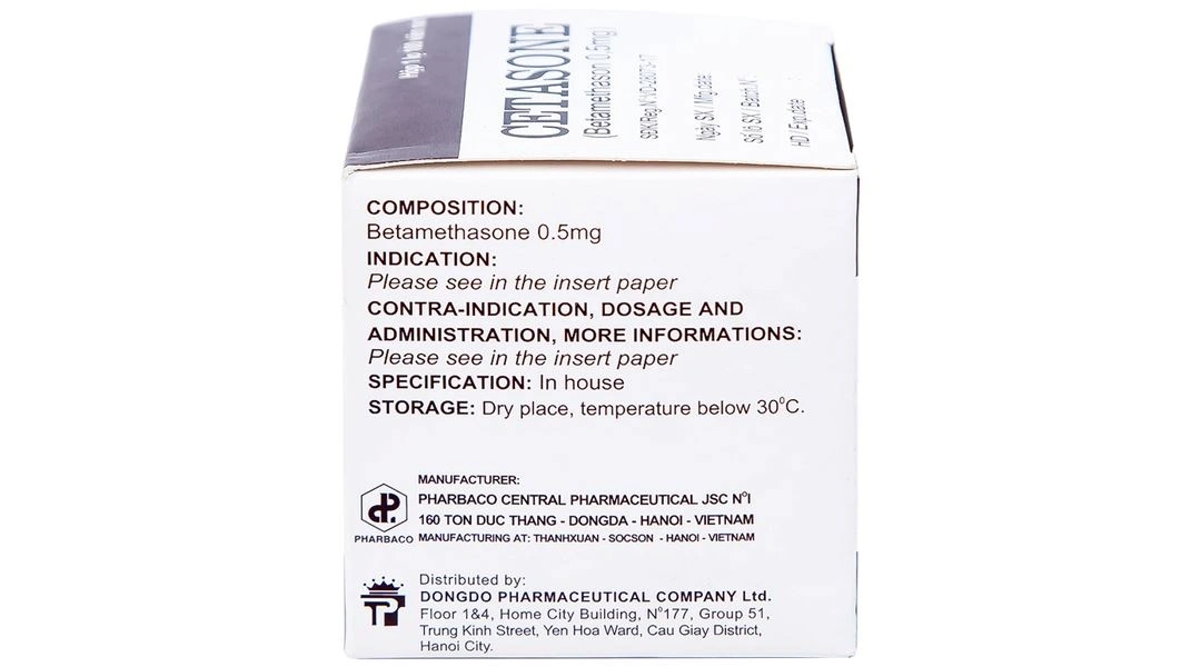 Cetasone 0.5mg điều trị bệnh thấp khớp, các trạng thái dị ứng, viêm da lọ 100 viên - 2