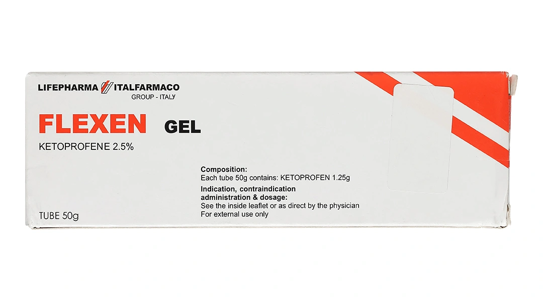 Flexen Gel trị đau cơ, bong gân, bầm tím, trật khớp tuýp 50g - 1
