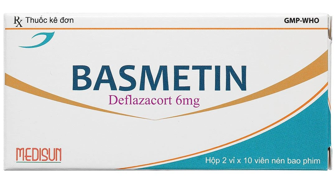 Basmetin 6mg điều trị hen phế quản, viêm khớp dạng thấp (2 vỉ x 10 viên) - 1
