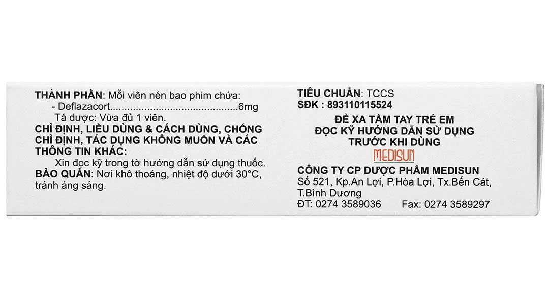 Basmetin 6mg điều trị hen phế quản, viêm khớp dạng thấp (2 vỉ x 10 viên) - 4