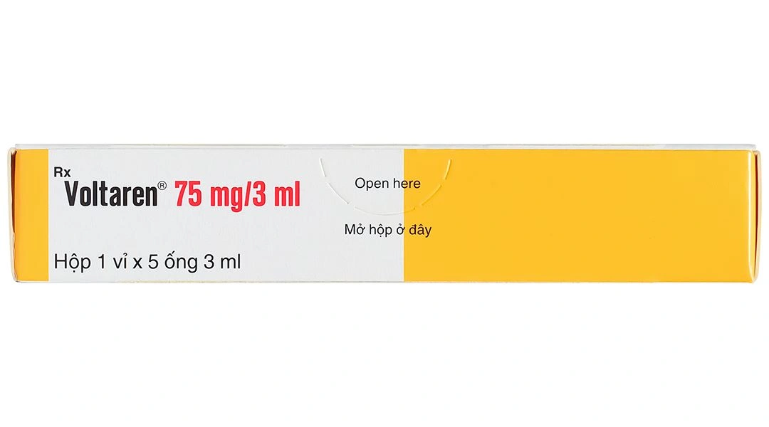 Dung dịch tiêm Voltaren 75mg/3ml trị đợt cấp viêm và thoái hóa khớp (5 ống x 3ml) - 3