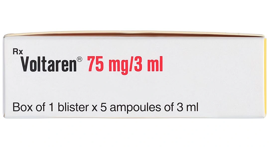 Dung dịch tiêm Voltaren 75mg/3ml trị đợt cấp viêm và thoái hóa khớp (5 ống x 3ml) - 5