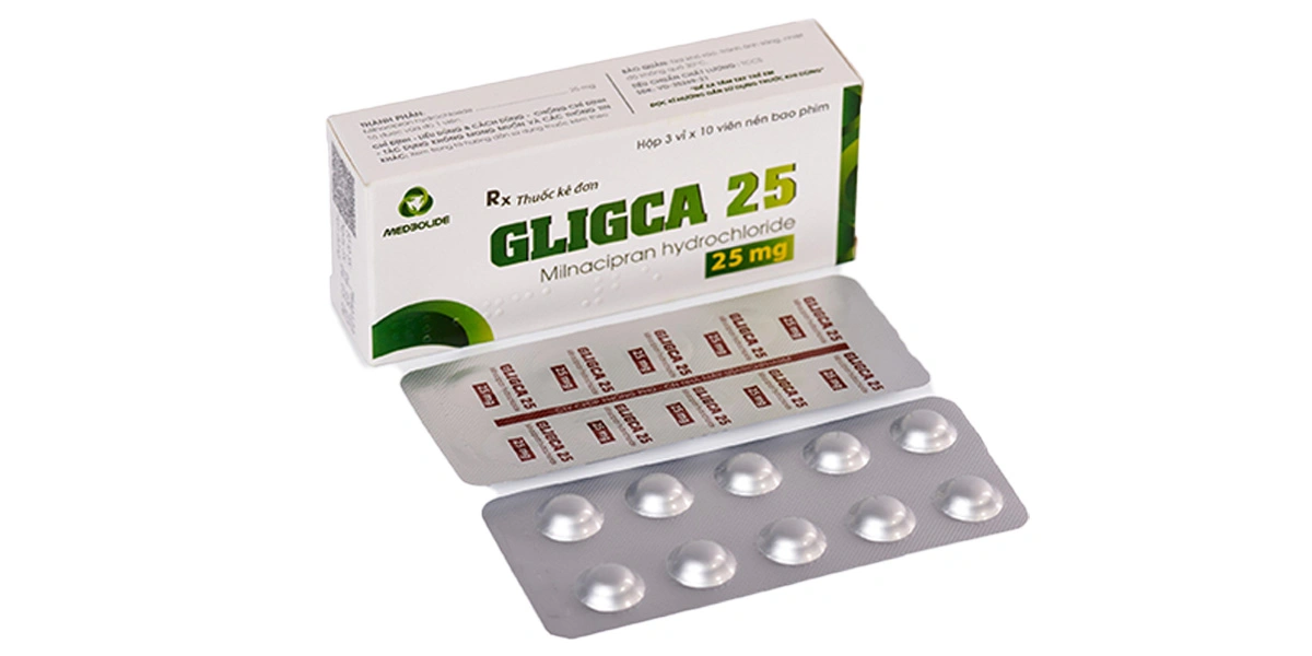 Gligca 25 trị bệnh đau cơ xơ hoá (3 vỉ x 10 viên) - 