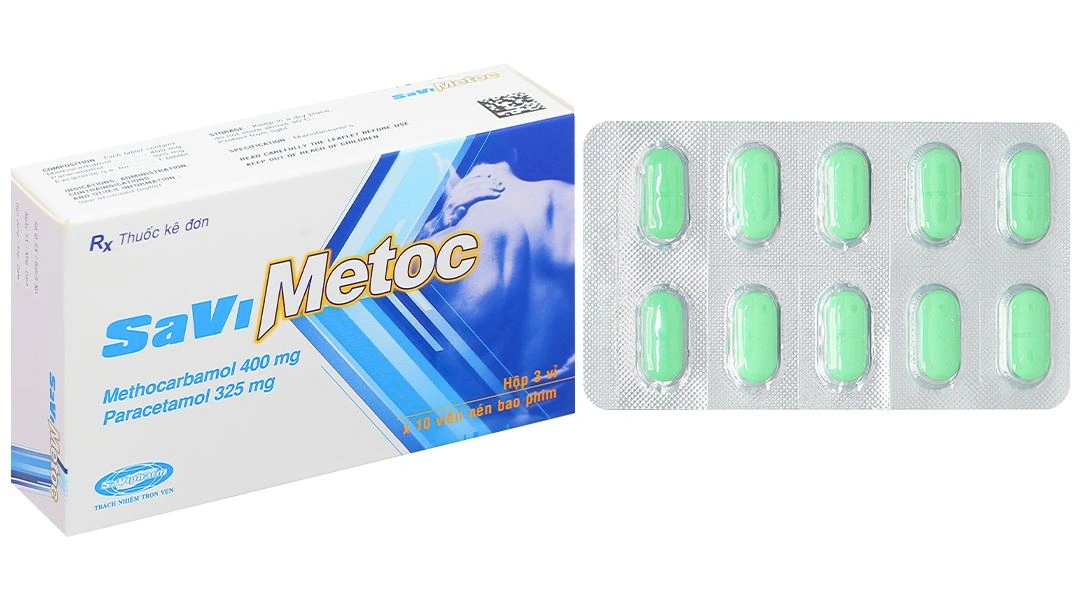 SaViMetoc giảm đau do co thắt cơ (3 vỉ x 10 viên) - 