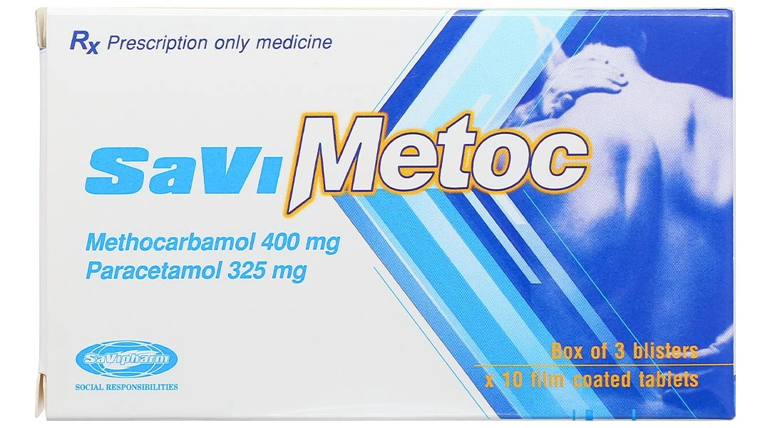 SaViMetoc giảm đau do co thắt cơ (3 vỉ x 10 viên) - 2