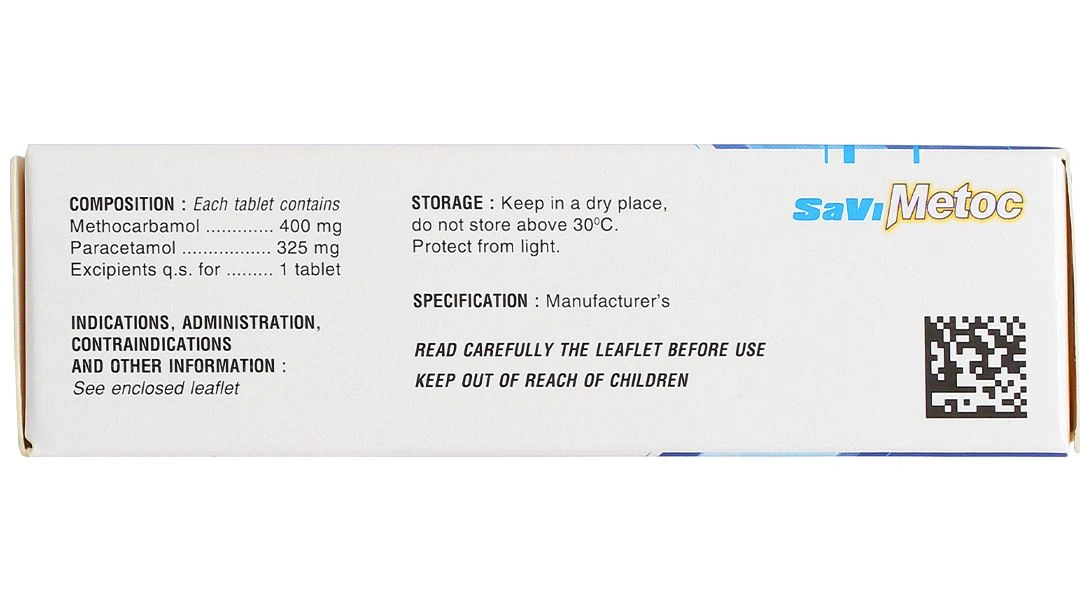 SaViMetoc giảm đau do co thắt cơ (3 vỉ x 10 viên) - 3