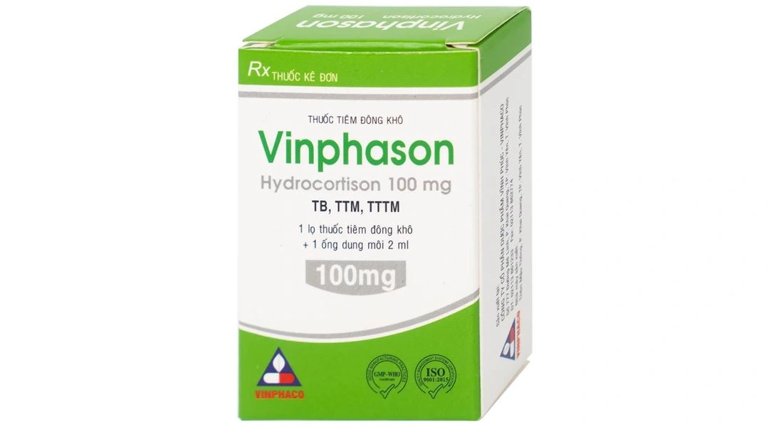 Bột đông khô pha tiêm Vinphason 100mg điều trị lupus ban đỏ (1 lọ bột + 1 ống 2ml) - 
