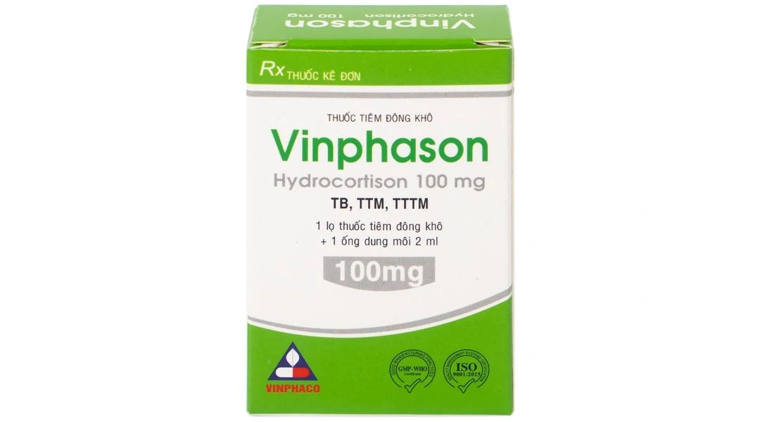 Bột đông khô pha tiêm Vinphason 100mg điều trị lupus ban đỏ (1 lọ bột + 1 ống 2ml) - 1