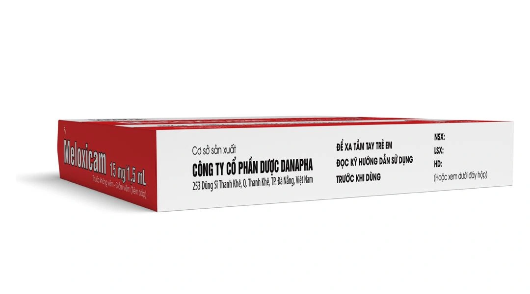 Dung dịch tiêm Meloxicam Danapha 15mg/1.5ml điều trị đau viêm xương khớp (10 ống x 1.5ml) - 4