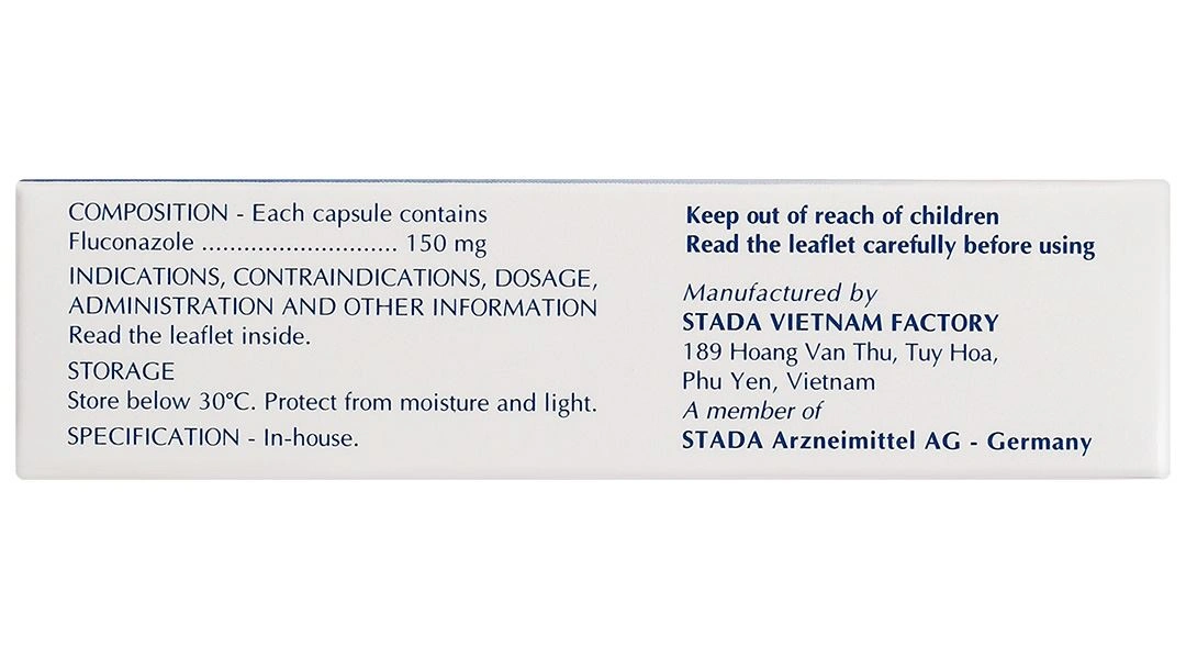 Fluconazole Stada 150 mg điều trị nhiễm nấm (1 vỉ x 1 viên) - 3