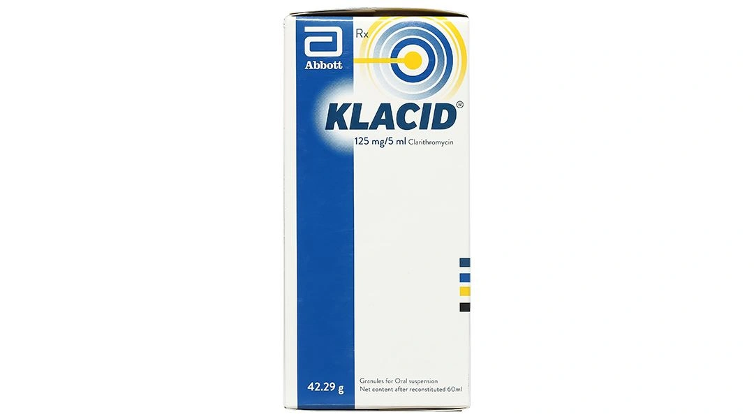Cốm pha hỗn dịch uống Klacid 125mg/5ml trị nhiễm khuẩn lọ 42.29g - 3