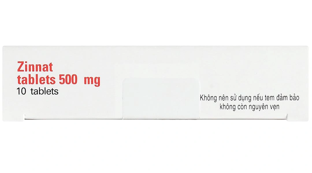 Zinnat Tablets 500mg trị nhiễm khuẩn (1 vỉ x 10 viên) - 13