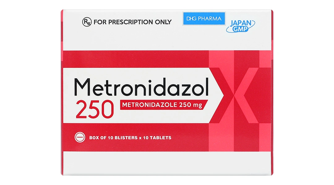 Metronidazol DHG 250mg trị nhiễm khuẩn, ký sinh trùng (10 vỉ x 10 viên) - 1
