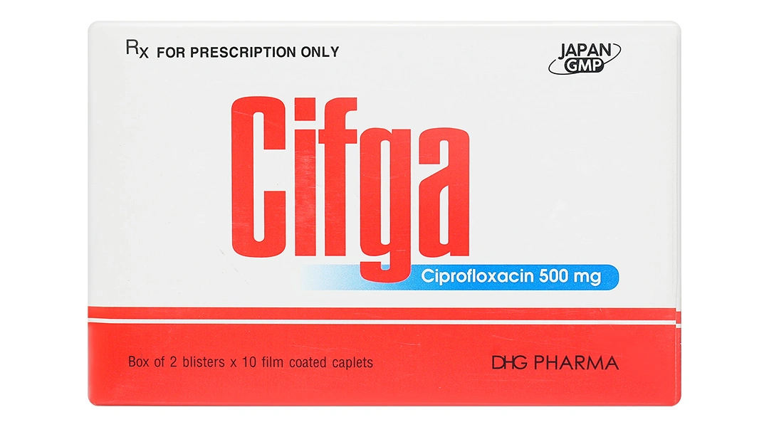 Cifga 500mg trị các trường hợp nhiễm khuẩn (2 vỉ x 10 viên) - 1