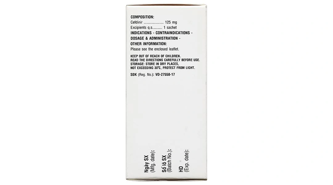 Cốm pha hỗn dịch Haginir 125 trị nhiễm khuẩn, nhiễm trùng nhẹ và vừa (24 gói x 1.5g) - 3