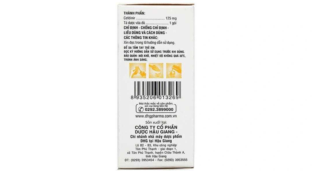Cốm pha hỗn dịch Haginir 125 trị nhiễm khuẩn, nhiễm trùng nhẹ và vừa (24 gói x 1.5g) - 4