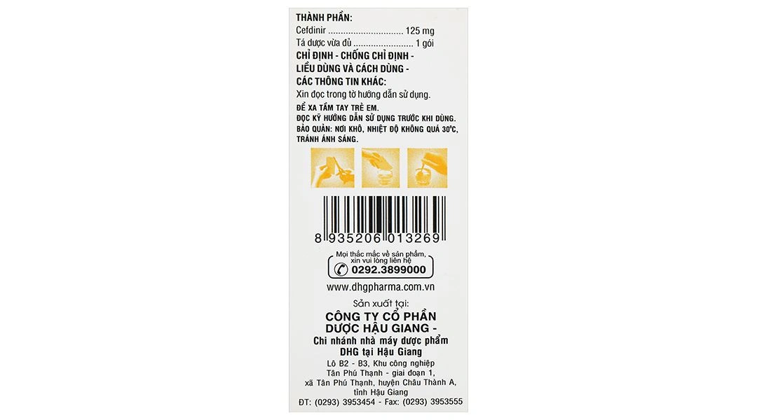Cốm pha hỗn dịch Haginir 125 trị nhiễm khuẩn, nhiễm trùng nhẹ và vừa (24 gói x 1.5g) - 7