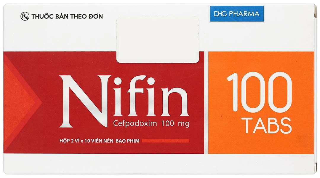 Nifin 100mg trị nhiễm khuẩn (2 vỉ x 10 viên) - 1