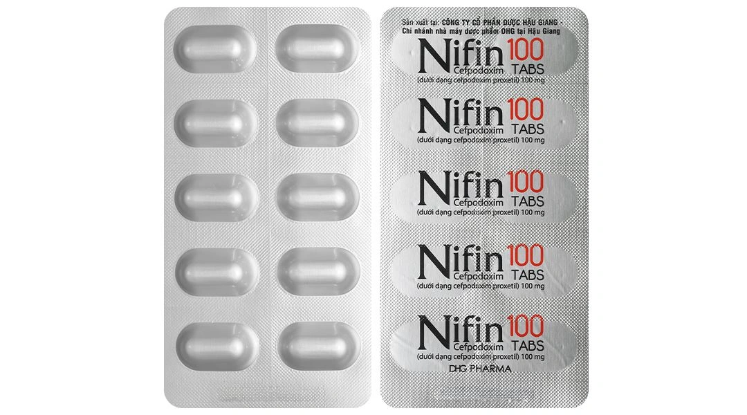 Nifin 100mg trị nhiễm khuẩn (2 vỉ x 10 viên) - 6
