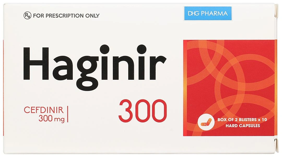 Haginir 300 điều trị nhiễm khuẩn nhẹ đến trung bình (2 vỉ x 10 viên) - 3