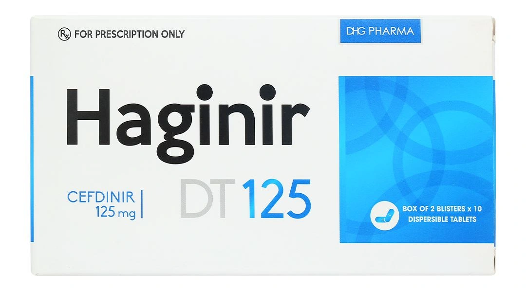 Haginir DT 125 điều trị nhiễm khuẩn từ nhẹ đến vừa (2 vỉ x 10 viên) - 1