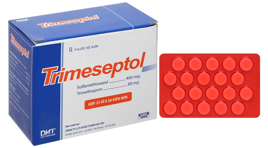 Trimeseptol trị nhiễm khuẩn đường tiết niệu (25 vỉ x 20 viên) - 