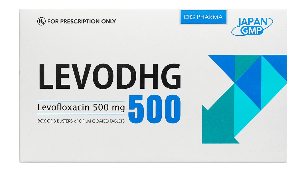 Levodhg 500 điều trị nhiễm khuẩn (3 vỉ x 10 viên) - 1