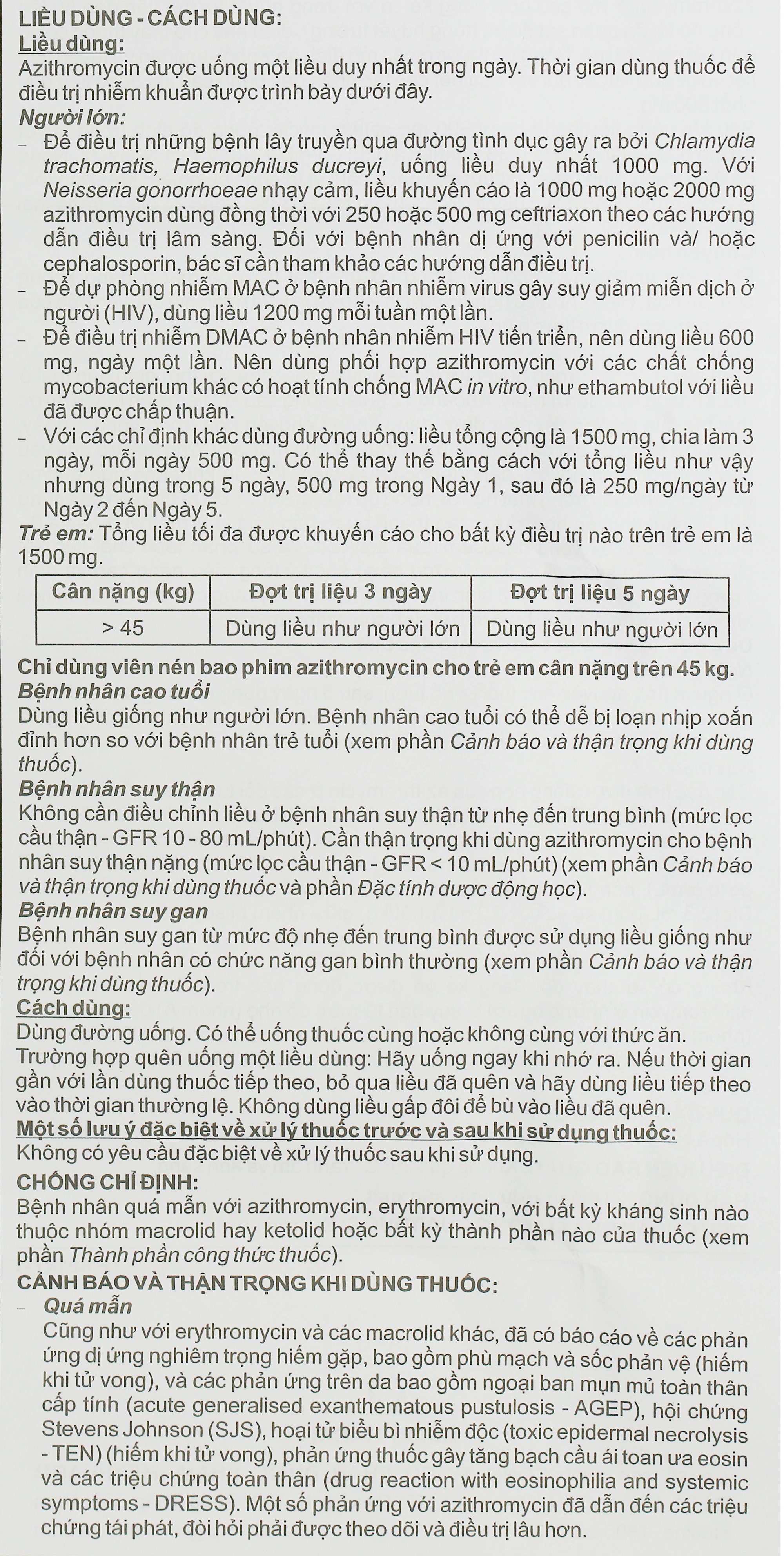 Azimax 500mg trị nhiễm khuẩn (1 vỉ x 3 viên) - 9