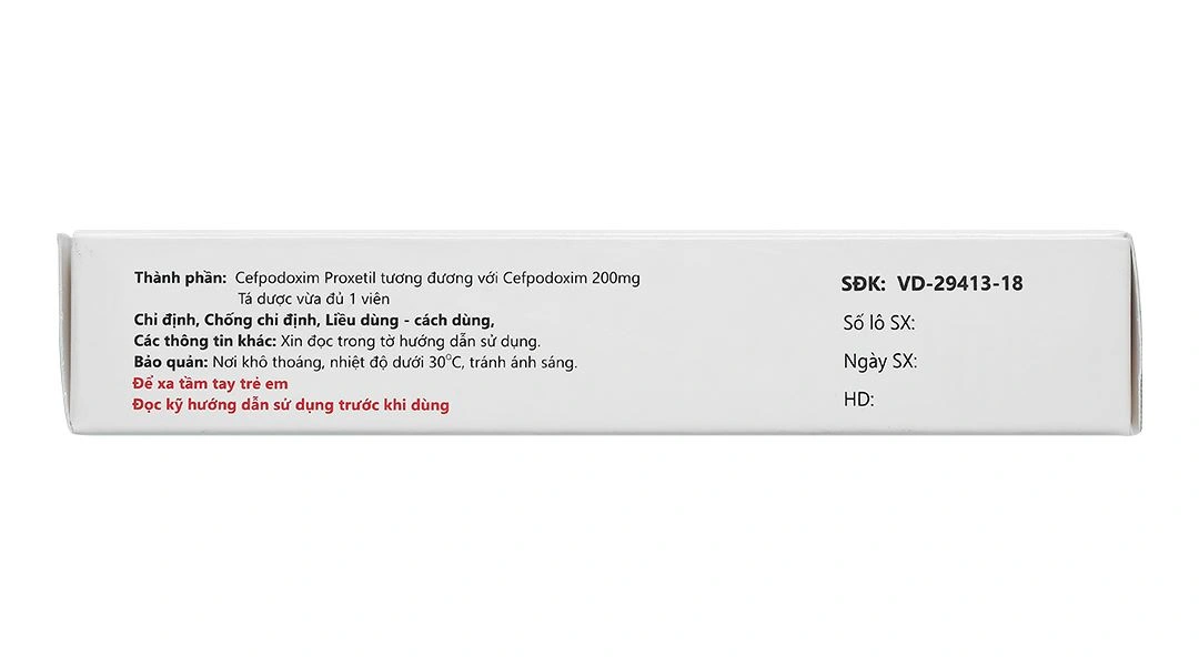 Cefpobiotic 200 điều trị nhiễm khuẩn (2 vỉ x 10 viên) - 2