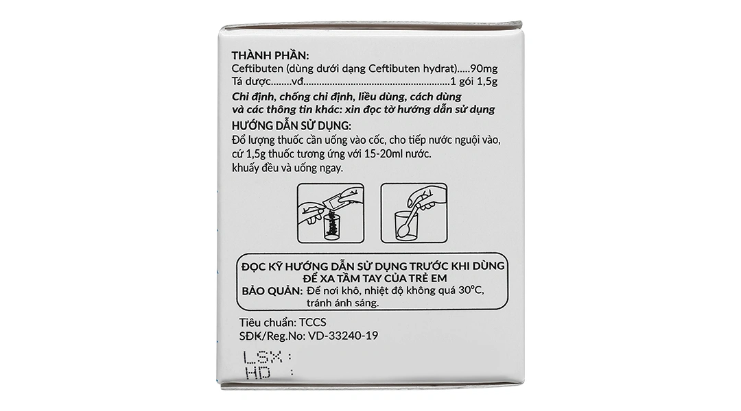 Bột pha hỗn dịch Armten 90 trị các trường hợp nhiễm khuẩn vừa và nhẹ (10 gói x 1.5g) - 2