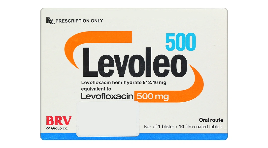 Levoleo 500 điều trị nhiễm khuẩn (1 vỉ x 10 viên) - 1