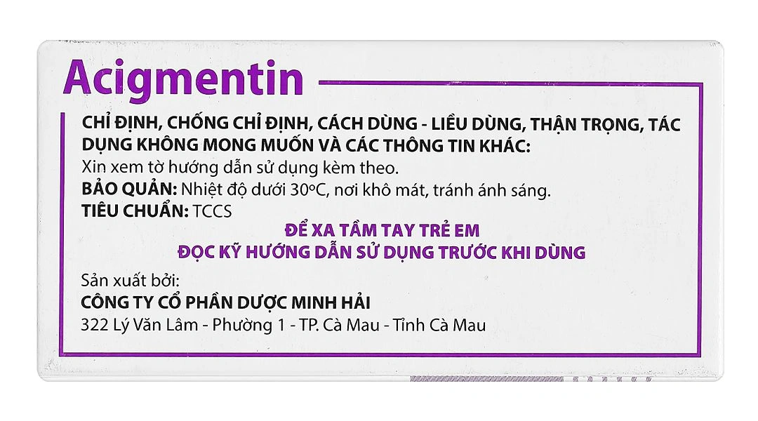 Thuốc cốm Acigmentin 281,25 trị nhiễm khuẩn (12 gói x 1.5g) - 2