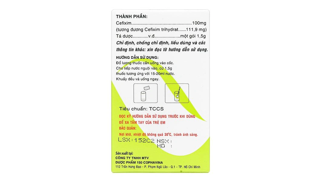 Thuốc bột Mitafix trẻ em 100mg điều trị nhiễm khuẩn (12 gói x 1.5g) - 3