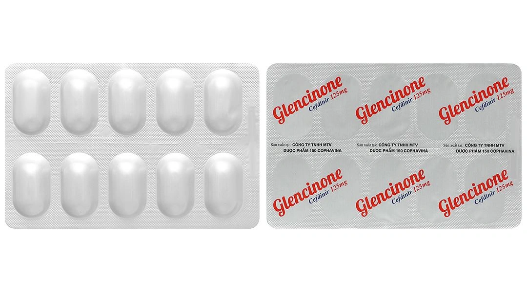 Glencinone 125mg điều trị nhiễm khuẩn đường hô hấp trên và dưới (3 vỉ x 10 viên) - 4