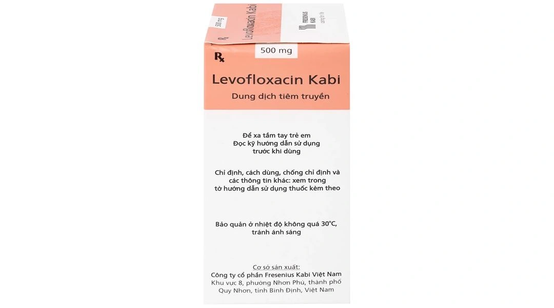 Dung dịch tiêm truyền Levofloxacin Kabi 500mg/100ml điều trị nhiễm khuẩn lọ 100ml - 2
