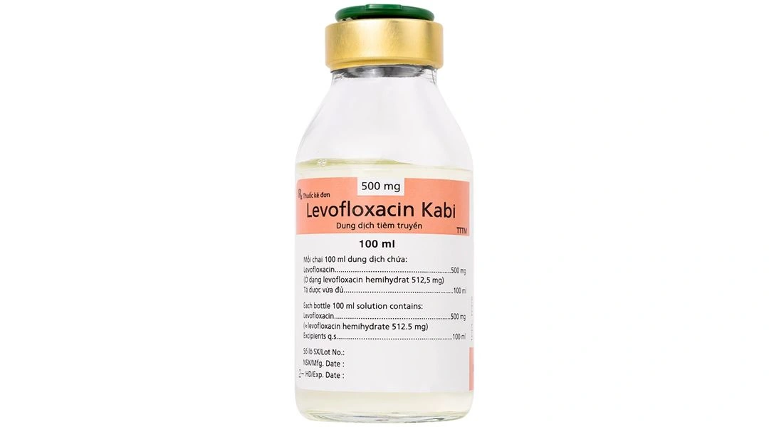 Dung dịch tiêm truyền Levofloxacin Kabi 500mg/100ml điều trị nhiễm khuẩn lọ 100ml - 4