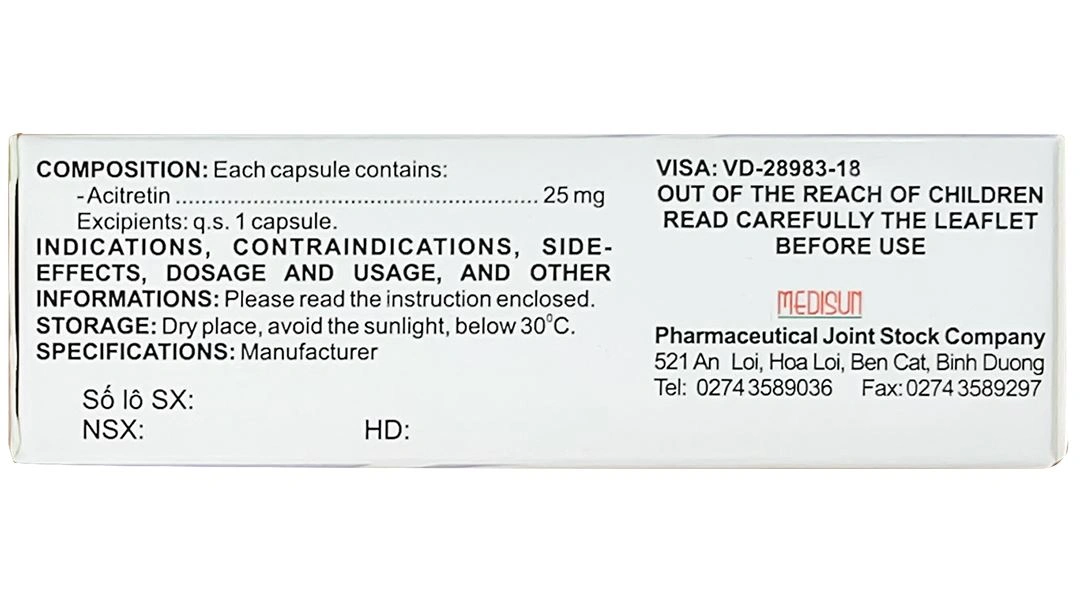 Fellaini 25mg điều trị vẩy nến và bệnh ngoài da (3 vỉ x 10 viên) - 2